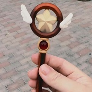 [Ready Stock] Variety Sakura Magic Wand Hairpin Magic Card Girl Sakura Cute Hair Accessories Two-Dim