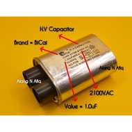 💥 Ready Stock 💥 High Quality BiCai HV Capacitor 1.0uF Microwave High Voltage 2100VAC, 50/60HZ