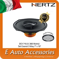 Hertz Dieci DCX 710.3 ( 300 Watts) Coaxial 3 Way Car Speaker 7" x 10" + Grille