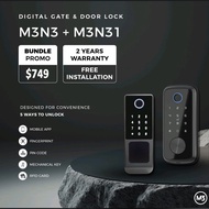 M3N3 + M3N31 DIGITAL GATE & DOOR LOCK (FREE INSTALLATION)