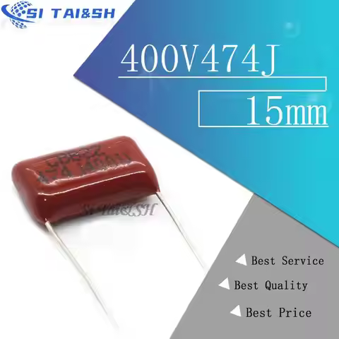 New 10PCS 400V474J 0.47UF Pitch 15mm 470NF 400V 474 CBB Polypropylene film capacitor