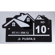 Custom 2D Acrylic House Numbers