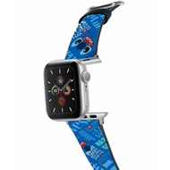 迪士尼100週年史迪仔十字壓紋牛皮Apple Watch真皮皮革錶帶 5541