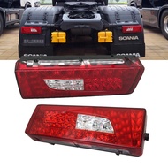 1Pair 24V Car LED Rear Taillight Tail Lights Warning Lamp for Scania led taillights Truck Trailer tail light