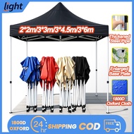 【】10x10 FT Roof Night Market Canopy Camping Tent Khemah Canopy Frame 6x6 White Pole Canopy Full set 