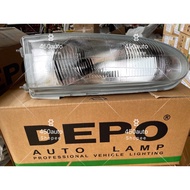 WIRA00-93 DEPO TAIWAN WIRA 93 (92-07) HEAD LAMP LAMPU BESAR Front Light Depan Glass Kaca 车头大灯