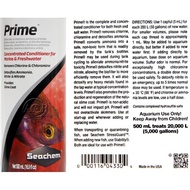 Seachem Prime (Detoxify Ammonia, Nitrites & Nitrate + Remove Chlorine, Chloramine in Aquarium)