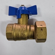 STOP KRAN LOCKABLE 1/2 x 3/4 IN / LOCKABLE BALL VALVE KUNINGAN/ KATUP BOLA METER AIR KUNCI 1/2 inch 