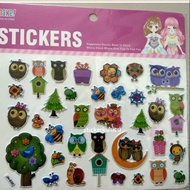 OWL embossed children's sticker OWL/ 19x31cm