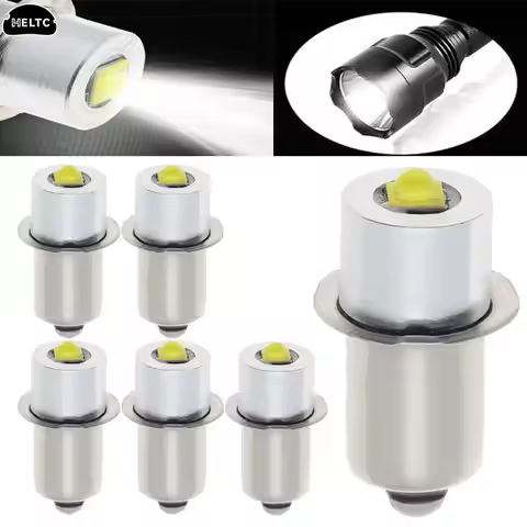 150- 200LM P13.5S 3W DC3V-12V 6V-24V LED Upgrade Lamp Bulb Flashlight Replacement Bulb Torch Emergen
