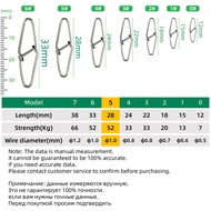 DNDYUJU 50-100PCS Stainless Steel Diamond Pin Fishing Swivel Snap Fishing Lure Pin Fishing Lure Conn