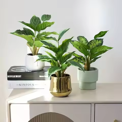 Simulated Green Potted Plants, Home Decoration Fake Trees, Outdoor Garden Decoration Artificial Plan