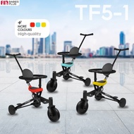FIN Babies Plus จักรยานเด็กสามล้อ 3 IN 1 รุ่น TF5-1 ปั่นได้ ปรับเป็นรถเข็นได้ เข็นได้ 2 ทิศทาง น้ำหนักเบาเพียง 3.8 กก.