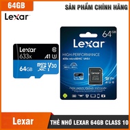 Genuine Lexar 32G / 64gb Class 10 Memory Card - U3- For All WIFI Cameras Imou, Ezviz, Dashcam
