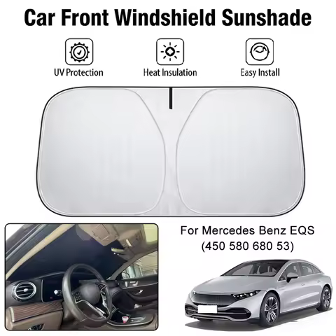 Car Front Windshield Sunshade Cover For Mercedes Benz EQS(450 580 680 53) UV Block Heat Insulation A