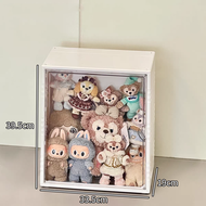 กล่องใส่ art toy ชั้นวางโชว์เก็บของ ความจุขนาดใหญ่ กันฝุ่นและโปร่งใส ตู้โชว์โมเดลหลายชั้น ซ้อนได้