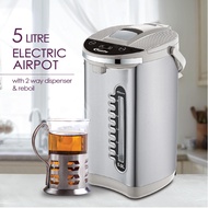 PowerPac Electric Airpot 5L with 2-way Dispenser and Reboil (PPA70/5)