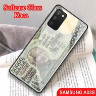 Softcase Glass Kaca SAMSUNG A03S - Casing hp SAMSUNG A03S [ S25 ].
