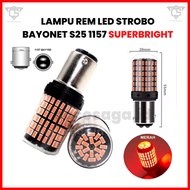 [Harga untuk 1 pasang (bukan hanya satu)! ! ! Lampu Rem LED BAYONET S25 Lampu Rem 1157 - 144smd (SUP