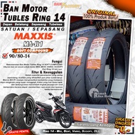 Ban Motor Beat Maxxis MA-R1 Ring 14 Tubles Ban Motor Tubeless Mio Beat Vario Scoopy Ring 14 Tubles