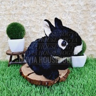 Sit Rabbit Black S Doll Rabbit Doll S Cream Ear Rabbit Doll S