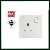 MK E2757SR 13A 1Gang Switch Socket Outlet