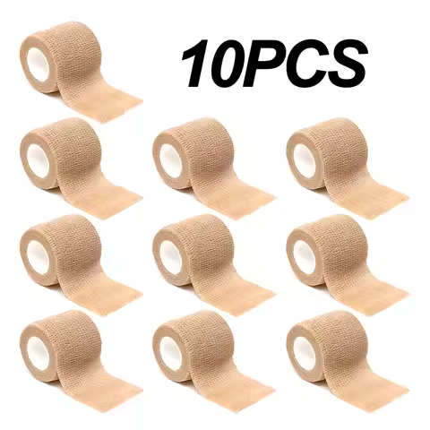 Black sports self-adhesive elastic bandage with 4.8-meter elastic knee pads, 18 colors for fingers, 