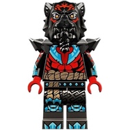 Original Lego Ninjago - Lord Ras (Red Markings and Muscles, Pearl Dark Gray Shoulder Armor) 71814 71