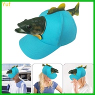 Yuf Novelty 3D Fish Baseball Hat Birthday Party Creative Fish Hat Holiday Headwear Creative Fish Hat