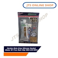 Hardex Beta Grey Silicone Gasket Maker W/ Free Rain Slip HBG-220-WRS