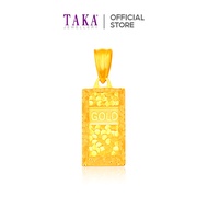 TAKA Jewellery Gold Luxe Bar 916 Gold Pendant