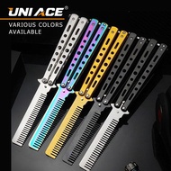 Stainless Steel Butterfly Folding Comb - Heatless Hair Styling Tool for Men and Women Butterfly Comb