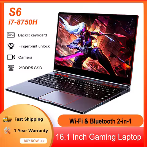 S6 laptop gamer Intel Core i9-13900HK RTX4050 6G 16.1 Inch 4800mah gaming laptop fingerprint DDR5 14