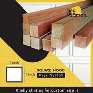 Square Wood, Wainscoting, Kayu Nyatoh / Meranti Bekualiti - 45 / 90 degree