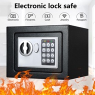Key and Electronic Security Safe Box Digital Deposit Box for Home Office Hotel Business Lock Box for Cash  Electronic Security Lock Safe /Electronic Password Safe Security Safe Deposit Box Digital Lock Safe Furniture