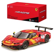 Bburago 1/43 Ferrari 296 GT3 2023 Red / Racing Sports Car Miniature Diecast Car Finished Product 18-