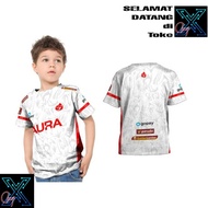 Baju Kaos Jersey Aura eSports Anak Pro Player Team Gaming Game Custom