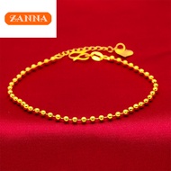 emas 916 original gold Lucky Bead Fine Bracelet