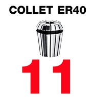 SPRING COLLET ER40 ER40 Collet คอลเล็ต ER40 DIA. 4-26mm. ค่าความเที่ยงตรงสูง ใช้กับเครื่องกลึง เครื่องกัด CNC ตัวจับเอ็นมิล ดอกกัด ดอกสว่าน ราคาต่อ 1ชิ้น