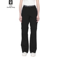 LittleDonkeyAndy Women S Elastic Waterproof Convertible Pants Zipper Quick Dry Cargo Pants