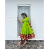 Gown Material Fox Georgette with Jacqard Silk Border