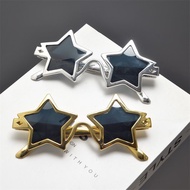 Pochi Sauce Star cos Two-Dimensional Sunglasses Girl Cute Style Millennium y2k Cool Photo Props Sun2