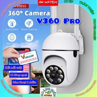 Camera Giám sát V360 Pro có hồng ngoại đàm thoại 2 chiều kết nối nối wifi xem qua điện thoại
