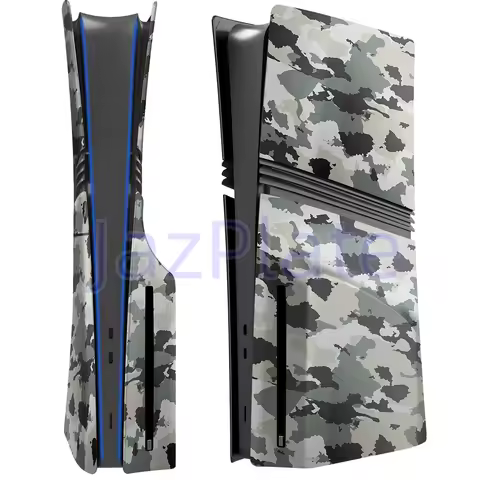 Camouflage Protective Replacement Faceplate for PS5 PRO Disc Edition ABS Cover Shell Compatible Play