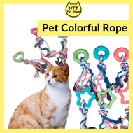 【NTT PETSTORE】Star/Triangle/Circle Knot Cotton Rope Dog Toy Dog Molar Rope Teeth Cleaning Bite Resis