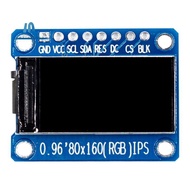 IPS RGB Display 0.96 Inch 7P SPI HD 65K Full Color LCD Module ST7735 Drive IC 80X160 (Not OLED)