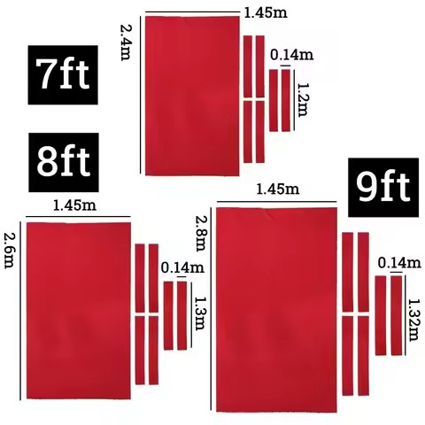 7ft /8ft /9ft Pool Tables Billiard Table Cloth Worsted Billiard Table Cloth Felt Snooker Table Acces