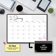2026 Calendar Planner Minimalist Design A3 Size