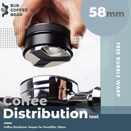 Coffee Distributor Tamper 58mm Coffee Tamper Tamping Espresso Coffee