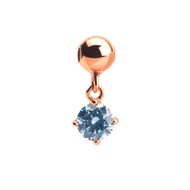 7K Gold Pendant - AQUA Gold Charm - Luxxe 02 Collection - Juene Jewelry